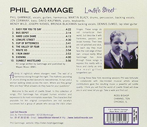 Lowlife Street [Audio CD] Gammage, Phil