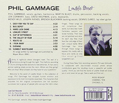 Lowlife Street [Audio CD] Gammage, Phil