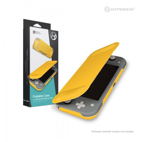 CASE FOLDABLE AND SCREEN PROTECTOR FOR SWITCH LITE (YELLOW) - HYPERKIN