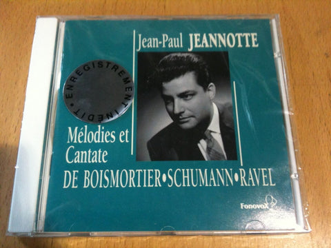 Melodies et Cantate de Boismortier, Schumann, Ravel [Audio CD] Jeannotte, Jean-Paul