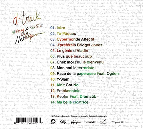 Message Texte À Nelligan [Audio CD] D-Track