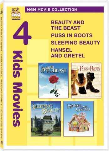 MGM MOVIE COLLECTION 4 KIDS MOVIES HANSEL AND GRETEL/BEAUTY AND THE BEAST/SLEEPING BEAUTY/PUSS IN BOOTS DVD