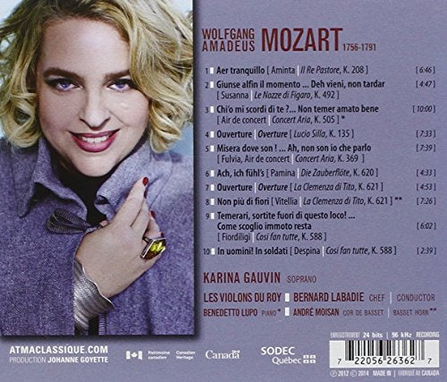 Mozart: Concert & Opera Arias [Audio CD] Gauvin; Les Violons du Rou; Labadie; Wolfgang Amadeus Mozart and Bernard Labadie