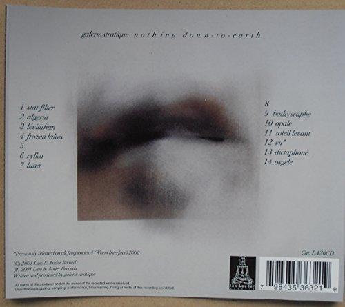 Nothing Down to Earth [Audio CD] Galerie Stratique