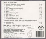 Ode St Cecilia's Day [Audio CD] Boy's Choir of Harlem