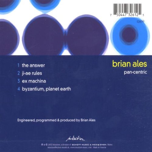Pan-Centric [Audio CD] ALES,BRIAN