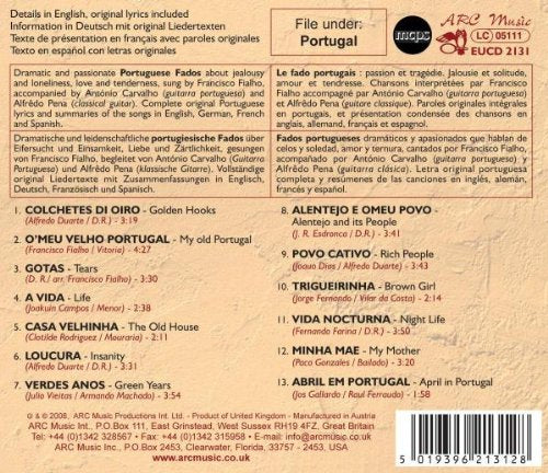 Portugal: Best Of Fado [Audio CD] FIALHO FRANCISCO