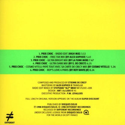 Prix choc [Single-CD]