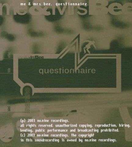 Questionaire [Audio CD] Me and Mrs. Bee