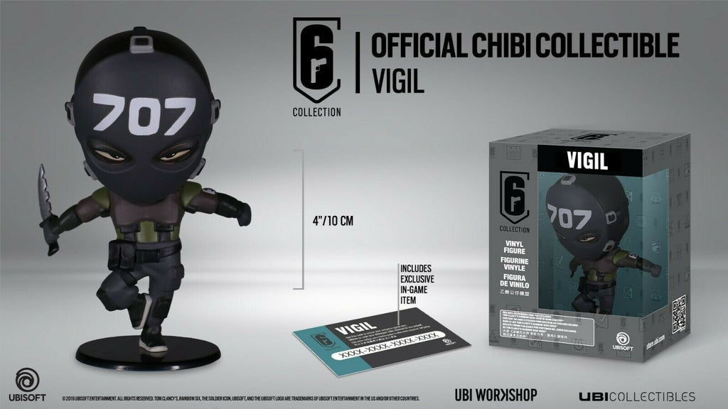 Rainbow Six Siege Collection Figurine Series 3 Vigil Chibi Figurine Just4Games Rainbow Six Siege Collection Figurine Series 3 Vigil Chibi Figurine Just4Games