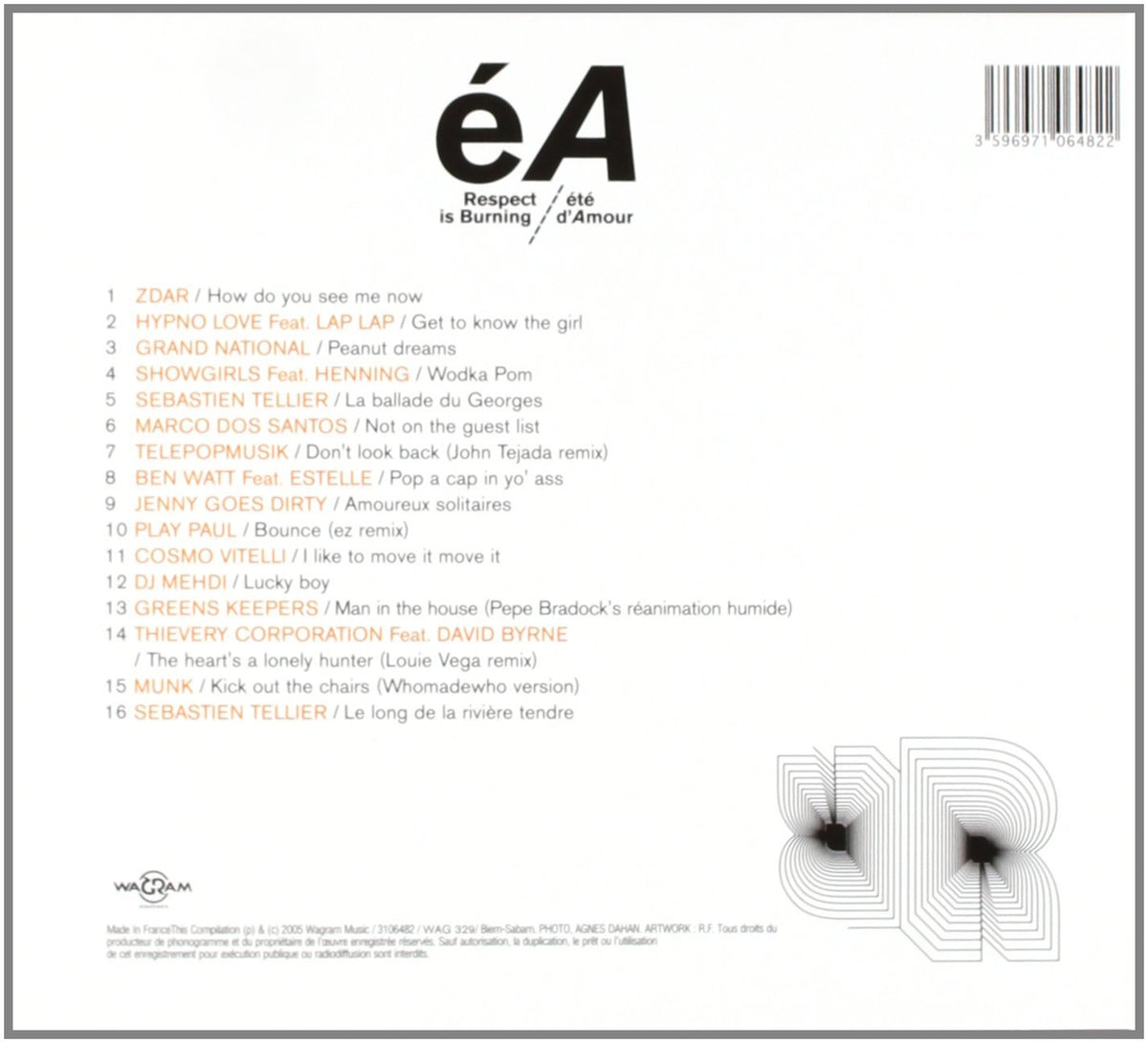 Respect Is Burning-Ete D'amour / Various [Audio CD] Respect Is Burning-Ete D'Amour