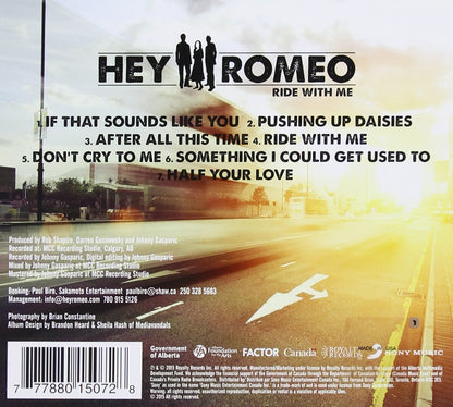 Ride With Me [Audio CD] Hey Romeo