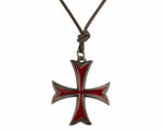Assassin's Creed Movie Templar Cross Waxed cotton Necklace Cord
