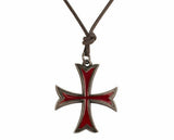 Assassin's Creed Movie Templar Cross Waxed cotton Necklace Cord
