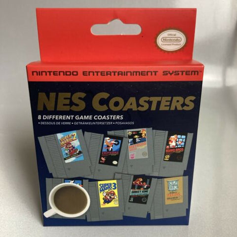 COASTERS NES CARTRIDGE (8 DIFFERENT GAME COASTERS)