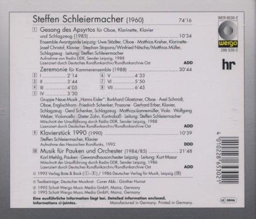 Schleiermacher: Gesand Des Apsyrtos / Various [Audio CD] Steffen Schleiermacher