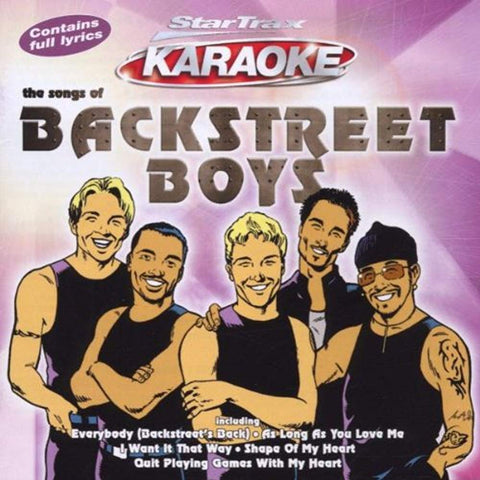 Songs of Backstreets Boys [Audio CD] Startrax Karaoke