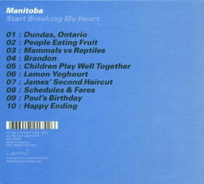 Start Breaking My Heart [Audio CD] Manitoba
