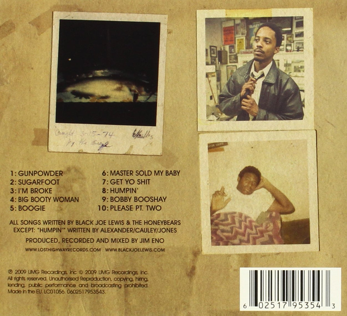 Tell Em What Your Name Is [Audio CD] LEWIS,BLACK JOE & THE HONEYBEARS