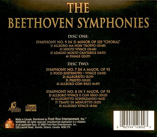The Beethoven Symphonies [Audio CD] Ludwig von Beethoven
