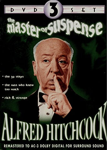 The Master of Suspense Alfred Hitchcock (3-DVD Set): The 39 Steps, The Man Who Knew Too Much, Rich & Strange