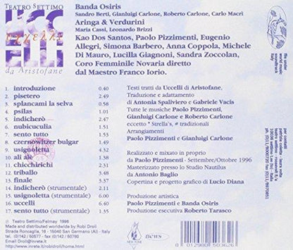 Uccelli [Audio CD] Banda, Osiris and Aringa & Verdur