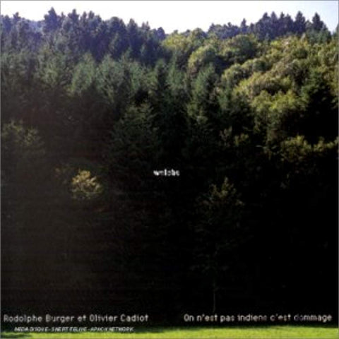 Welshe : On N'Est Pas Indiens, C'Est Dommage [Audio CD] Burger, Rodolphe/Cadiot, Olivier