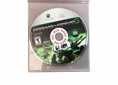 Xbox 360 Command And Conquer 3 Video Game T991